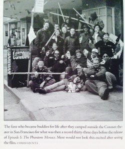 Fans waiting for The Phantom Menace. Therapy not pictured